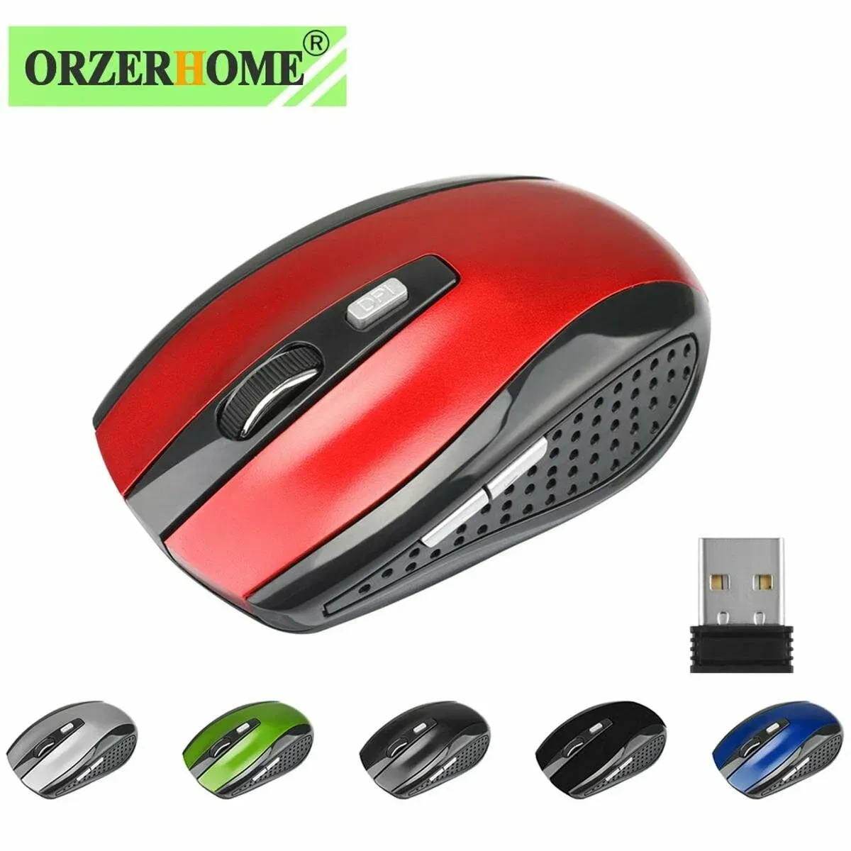 Мышь ORZERHOME 231020, беспроводная, оптическая, 1600 DPI, USB, фото 2