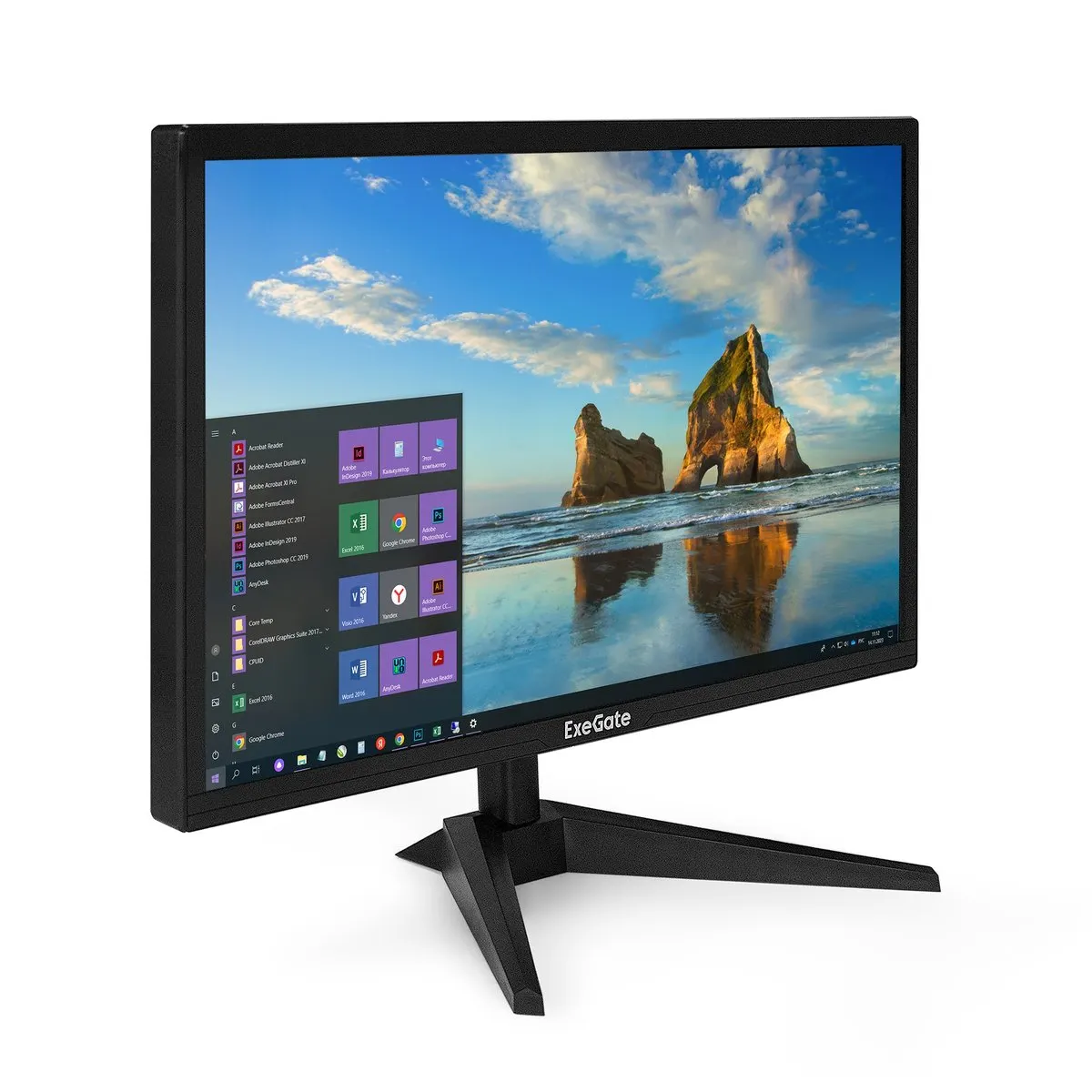 Монитор ExeGate EB2200A, 21.5", VA, 1920x1080, 75 Гц, HDMI/VGA, фото 2
