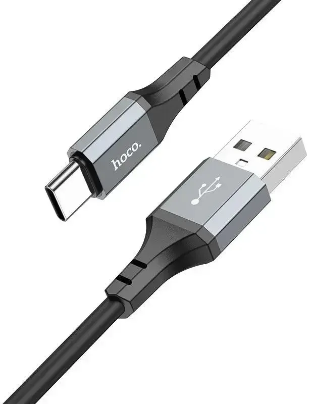 Кабель Hoco Spear X86, USB Type-C — USB Type-C, 1 м, 3 А, USB 2.0, чёрный, фото 2