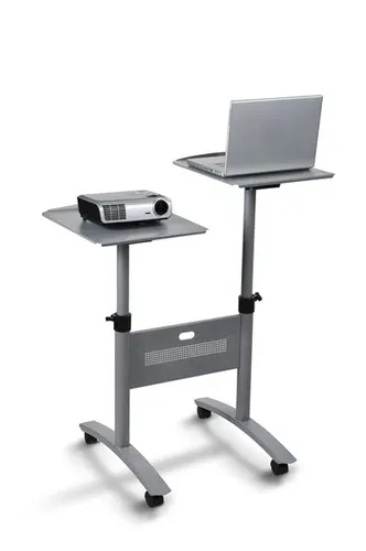 Подставка Nobo 1900791 для проектора и ноутбука, 2 полки, на колесиках, фото 2
