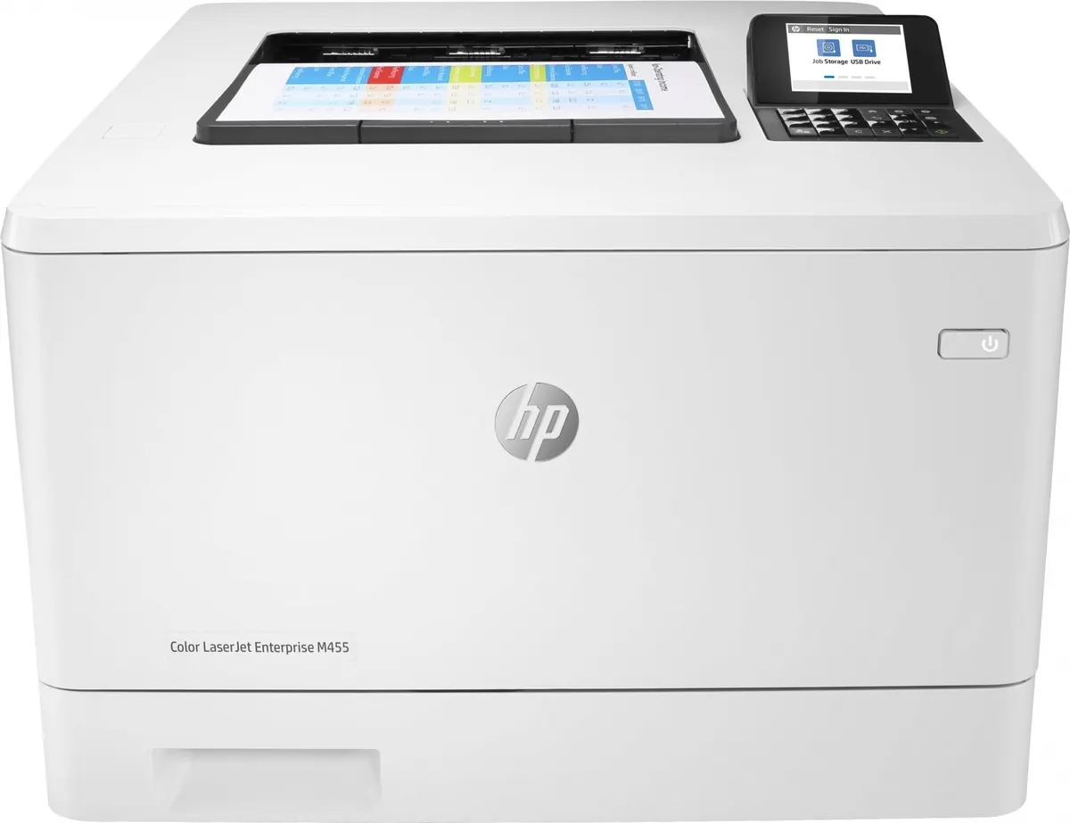 Принтер HP Color LaserJet Enterprise M455dn, A4, 27 стр/мин, дуплекс, USB/Gigabit Ethernet, фото 2
