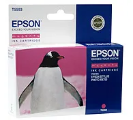 Картридж Epson C13T55934010 (T5593), пурпурный, 13 мл, пигментные чернила, фото 2