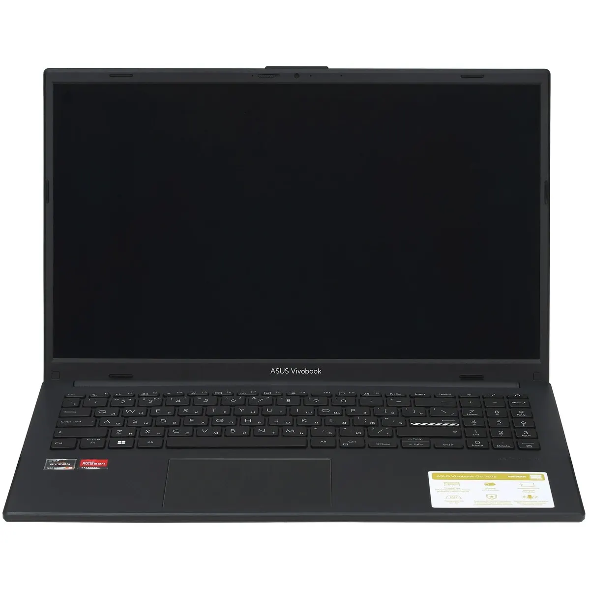 Ноутбук ASUS Vivobook Go 15 OLED E1504FA-L1125, Ryzen 5 7520U, 8 ГБ, 256 ГБ SSD, 15.6" FHD OLED