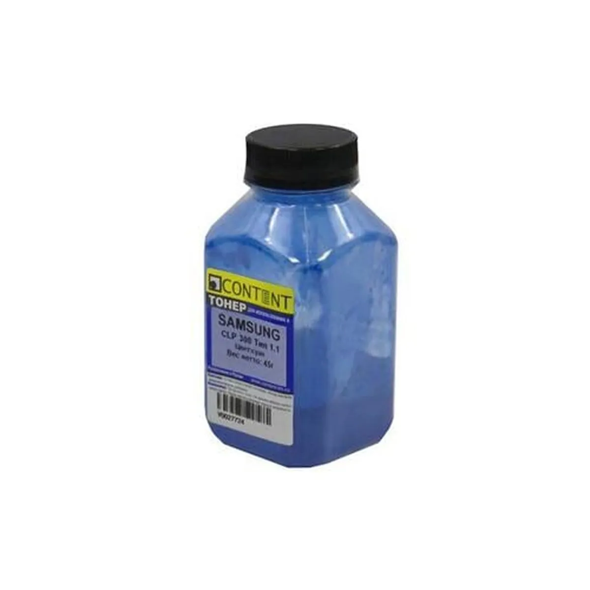 Тонер Content CLP-C300A-T1.1, для Samsung CLP-300/CLX-2160/3160, голубой, 45 г