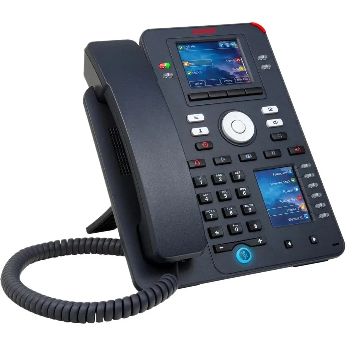 IP-телефон Avaya J159 700512394, цветной дисплей 2.95", 2 порта WAN, RJ-45