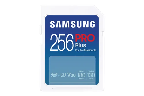 Карта памяти Samsung PRO Plus MB-SD256S, SDXC, 256 ГБ, UHS-I U3 V30, фото 2