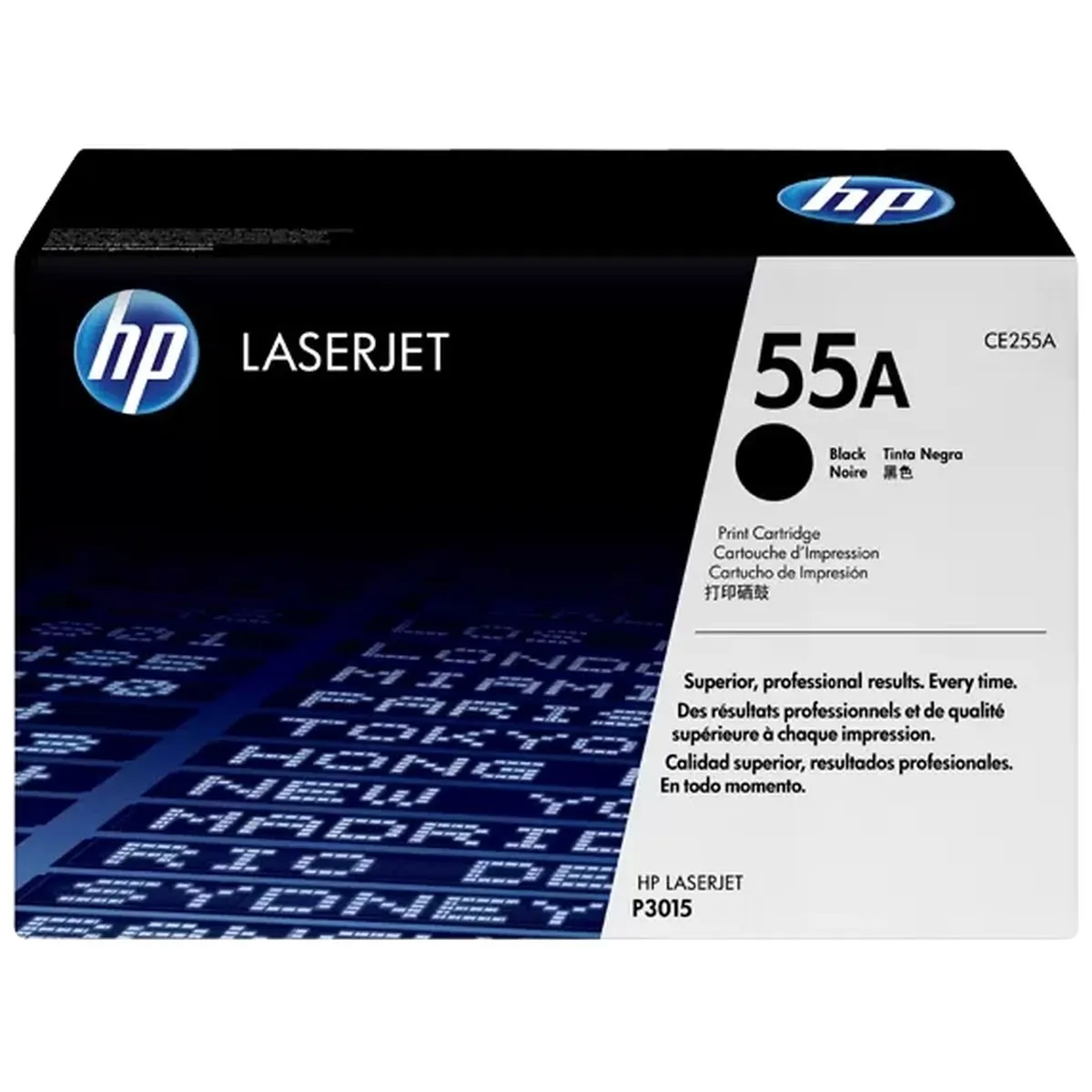 Тонер-картридж HP CE255 в сборе, чёрный, 6000 страниц, для LaserJet P3015