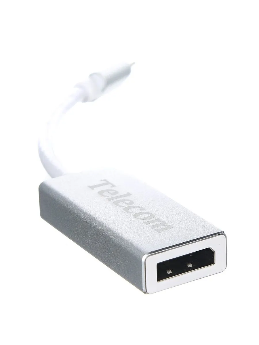 Кабель-адаптер Telecom TUC025, USB 3.1 Type-C (M) → DisplayPort (F), 4K@30 Гц, 0.1 м, фото 2