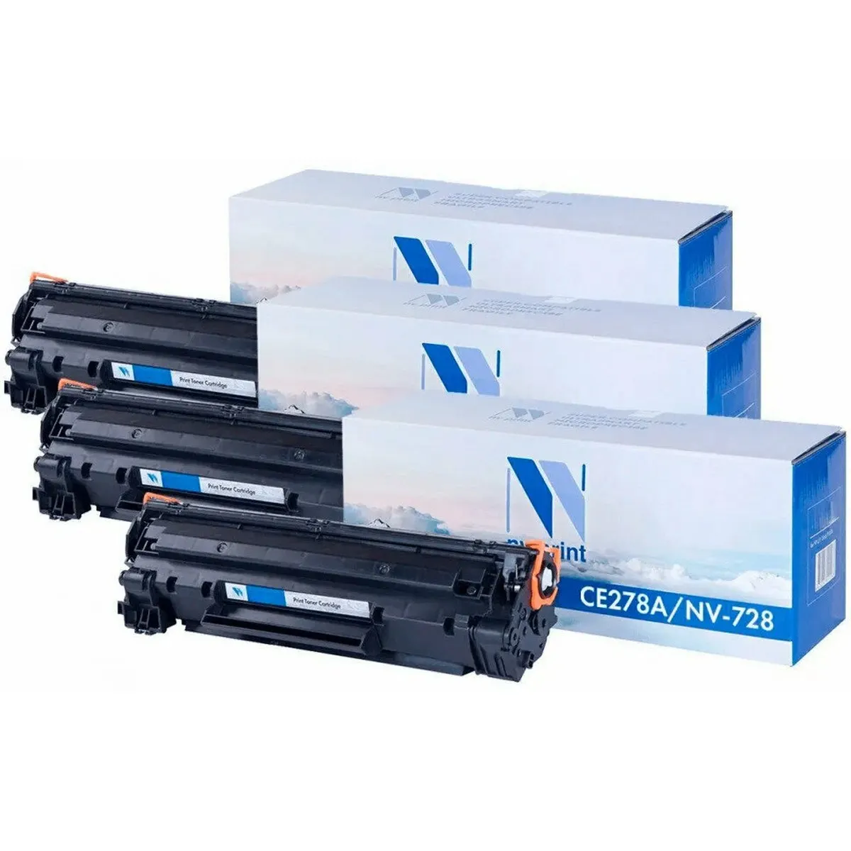 Картридж тонерный NV Print NV-CE278A/NV-728, чёрный, 2100 страниц