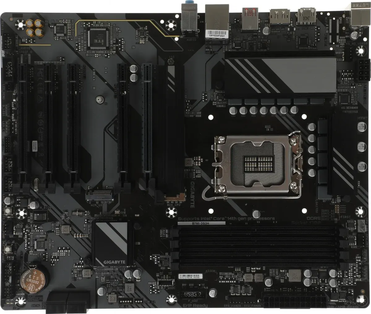 Материнская плата Gigabyte B760 DS3H, LGA1700, Intel B760, 4×DDR5, ATX, фото 2