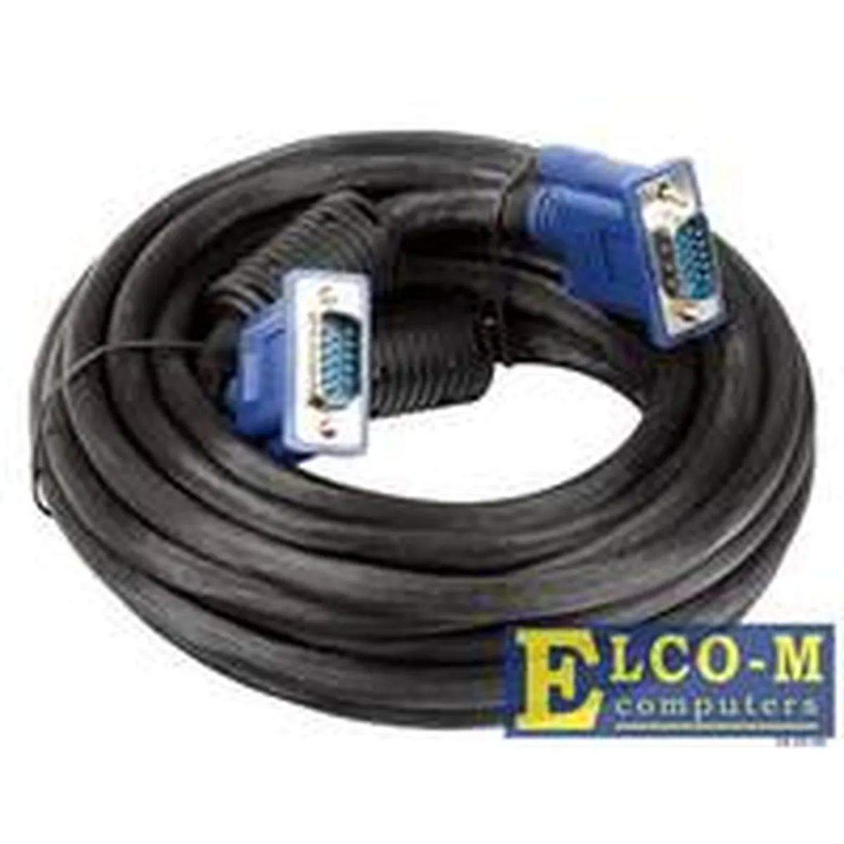 Кабель VCOM VVG6448-5M, VGA D-Sub 15-pin (M) — VGA D-Sub 15-pin (M), 5 м, 2 ферритовых фильтра