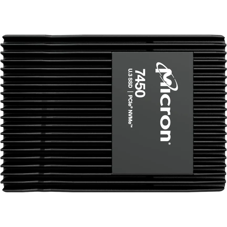 SSD Micron 7450 MAX MTFDKCC12T8TFS-1BC1ZABYY, 12800 ГБ, U.3, NVMe PCIe 4.0 x4, фото 2