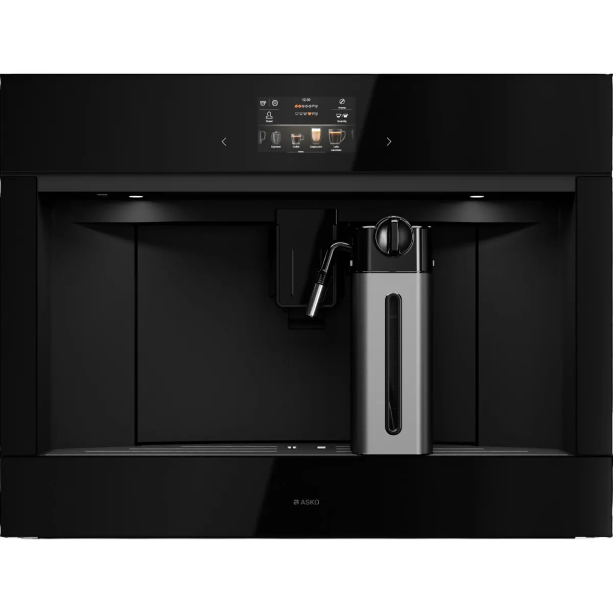 Встраиваемая кофемашина ASKO CMB54BG, 15 программ, 15 бар, чёрное стекло