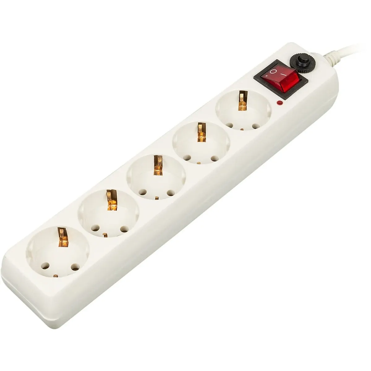 Сетевой фильтр Buro 500SH-3-W, 5 розеток, 3 м, 10 А, белый