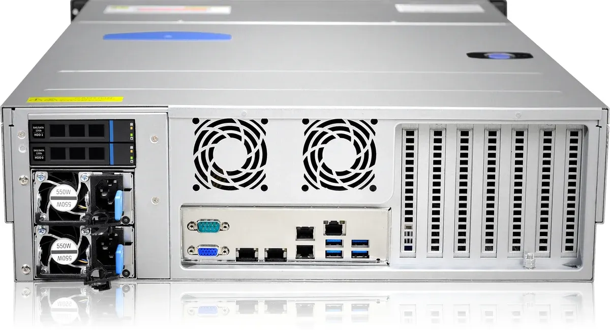 Сервер IRU Rock g3216ig3, 3U, 2×Xeon Silver 4314, 2×480 ГБ SSD, 2×1300 Вт, фото 2