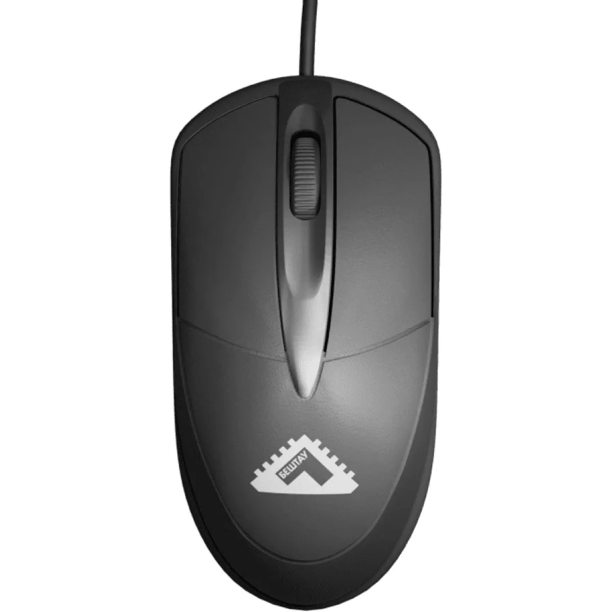 Мышь БЕШТАУ М100РУ M100PY/TB, проводная, USB, 1200 DPI, чёрная