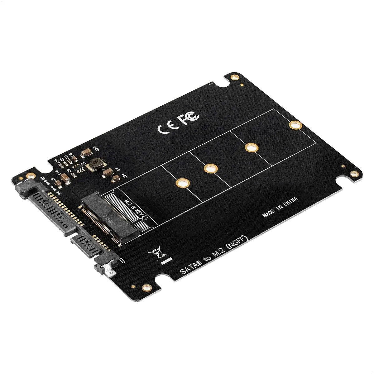 Переходник ExeGate EXE-527, M.2 B key → 2.5" SATA, 2280/2260/2242/2230, фото 2