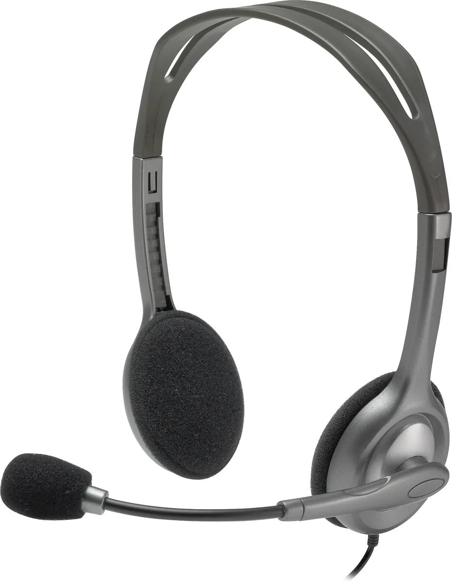 Гарнитура Logitech H110, стерео, микрофон на штанге, 2×3.5 мм, фото 2