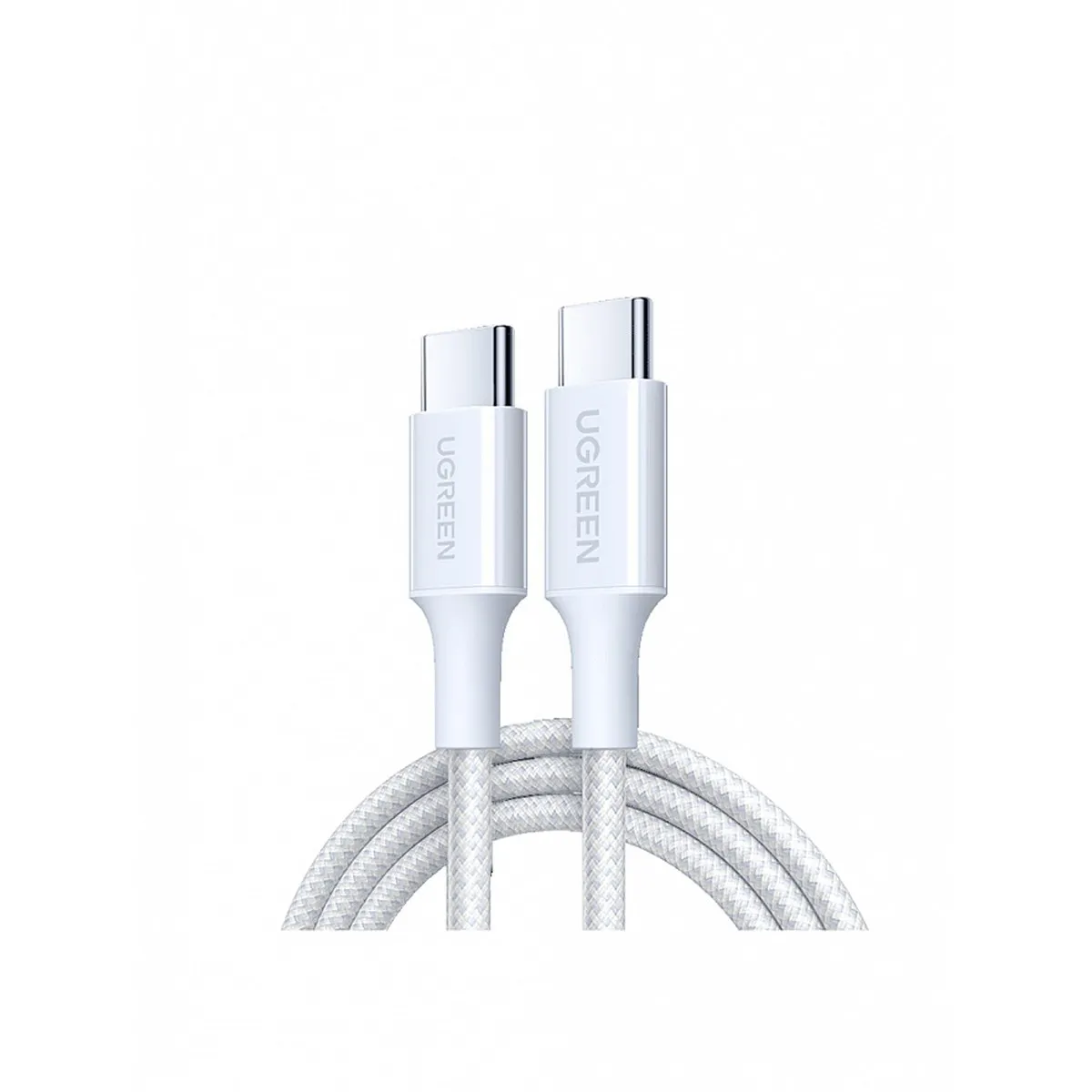 Кабель Ugreen 35218 L501, USB-C — USB-C, 1 м, 60 Вт, USB 2.0, белый