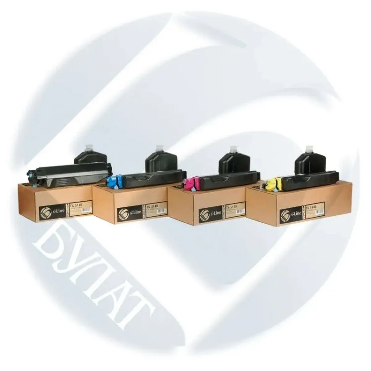Картридж БУЛАТ s-Line BFKYEM6030020, Kyocera TK-5140C, голубой, 5000 страниц, +чип