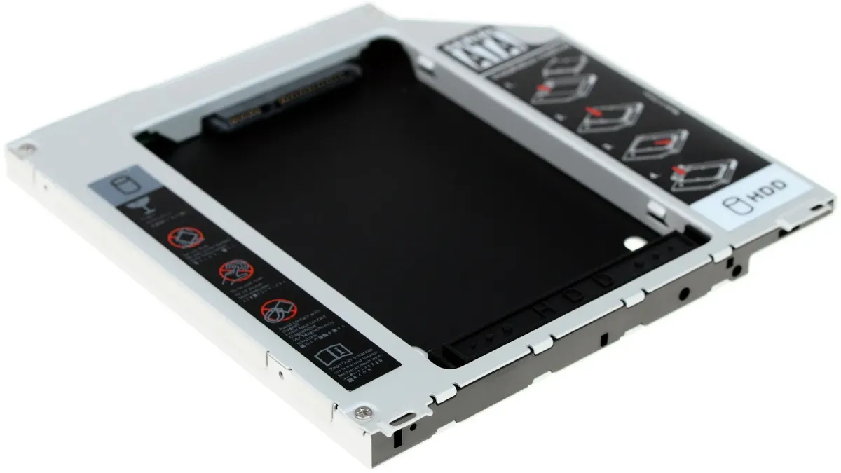 Шасси Espada SS95U для 2.5" SATA HDD/SSD в отсек Slim-привода ноутбука, 9.5 мм, фото 2