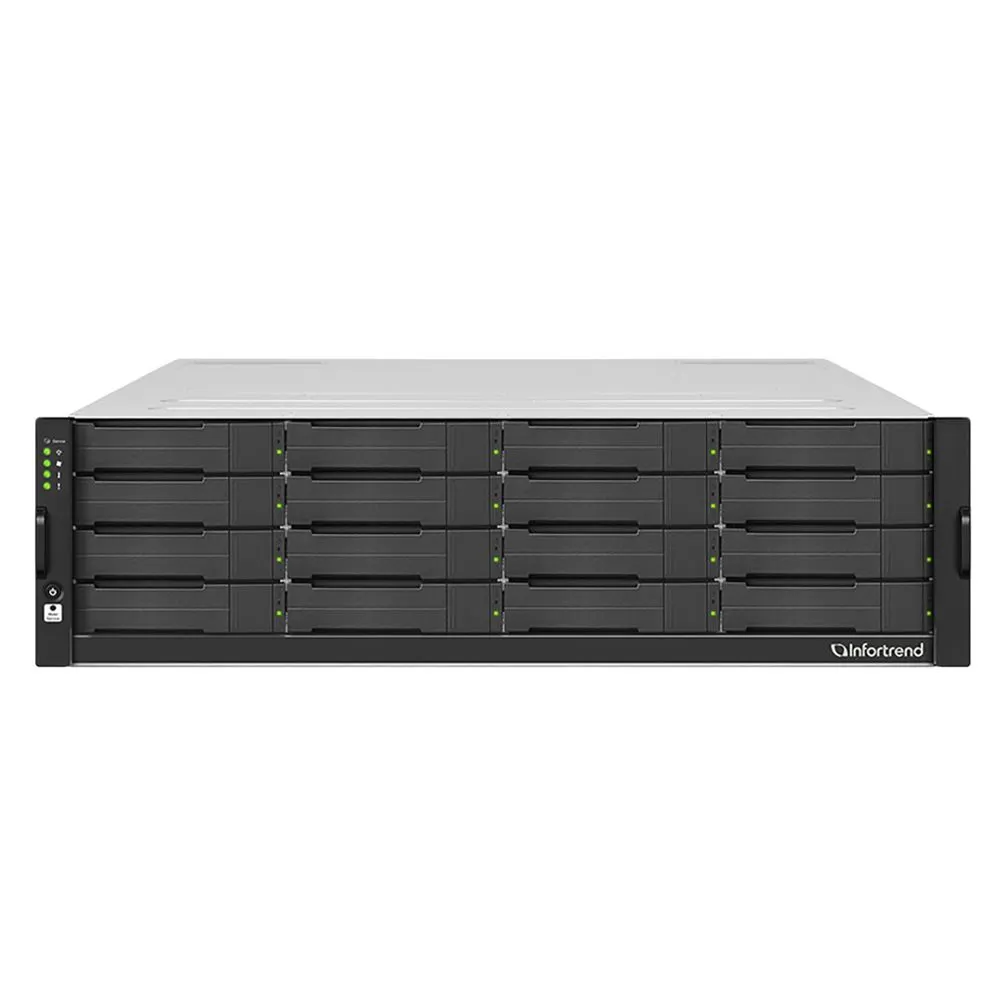 СХД Infortrend GSi 5016GU-F, 3U, 16 отсеков, Xeon E-2278GE, 4×1GbE, фото 2