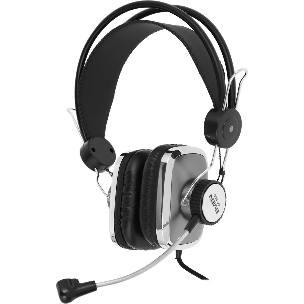 Гарнитура SVEN AP-600, накладные, проводная, 2×Jack 3,5 мм, с микрофоном