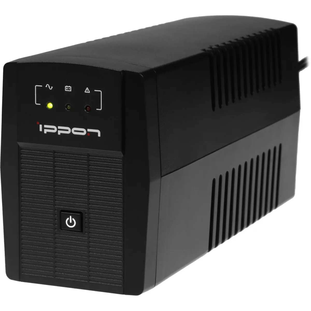 ИБП Ippon - Back Basic 1050 ВА/600 Вт, Line-Interactive, in (220V Сетевой шнур (Schuko)), 2xSchuko, Tower, Euro, цвет чёрный, 403409