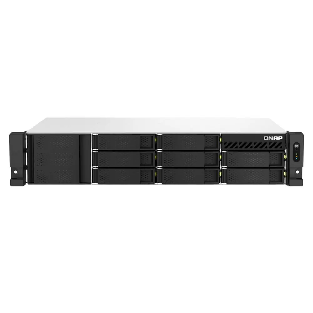 Сетевое хранилище QNAP TS-873AeU-RP-4G, NAS 2U, 8 отсеков, AMD V1500B, 4 ГБ DDR4, фото 2