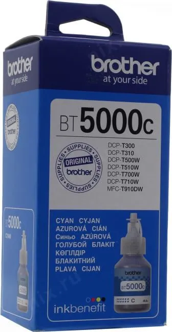 Картридж Brother BT5000C, голубой, пигментные чернила, 5000 страниц, фото 2