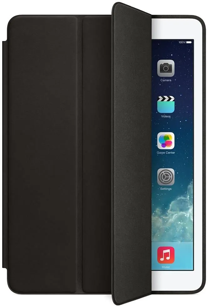 Чехол Apple iPad Air Smart Case MF051ZM/A, натуральная кожа, чёрный, фото 2