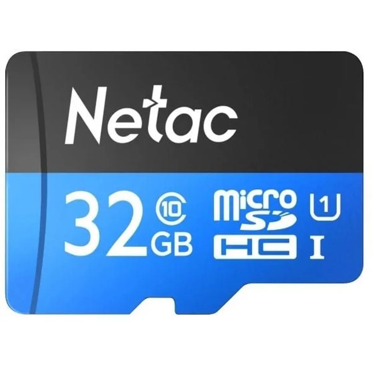Карта памяти Netac P500 Standard, microSDHC, 32 ГБ, Class 10 UHS-I U1, до 80 МБ/с