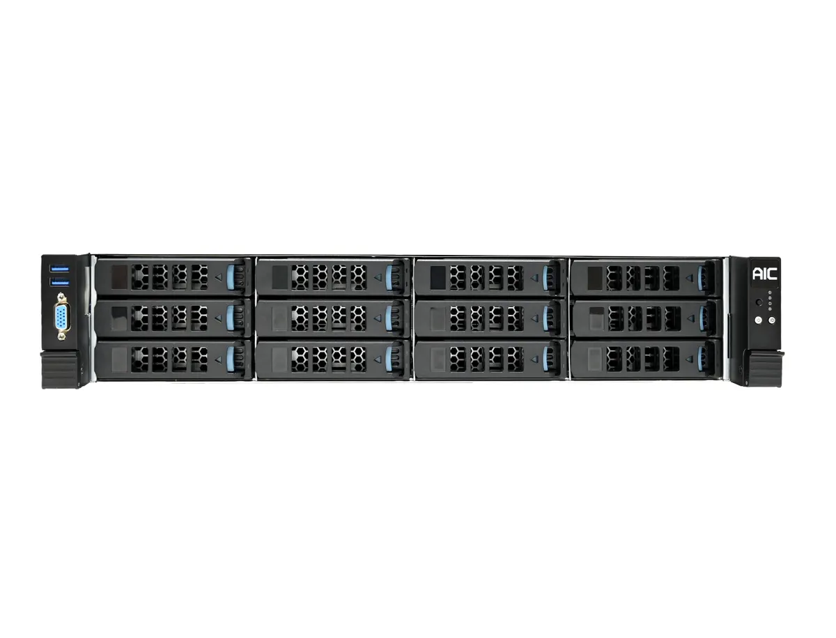 Серверная платформа AIC XP1-S202VA02, 2U, 12× NVMe, 2× Xeon SP, 1600 Вт, фото 2