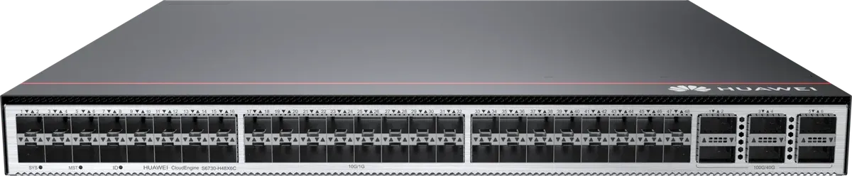 Коммутатор Huawei S6330-H48X6C, 48×10GE SFP+, 6×100GE QSFP28, L3, 1U, фото 2