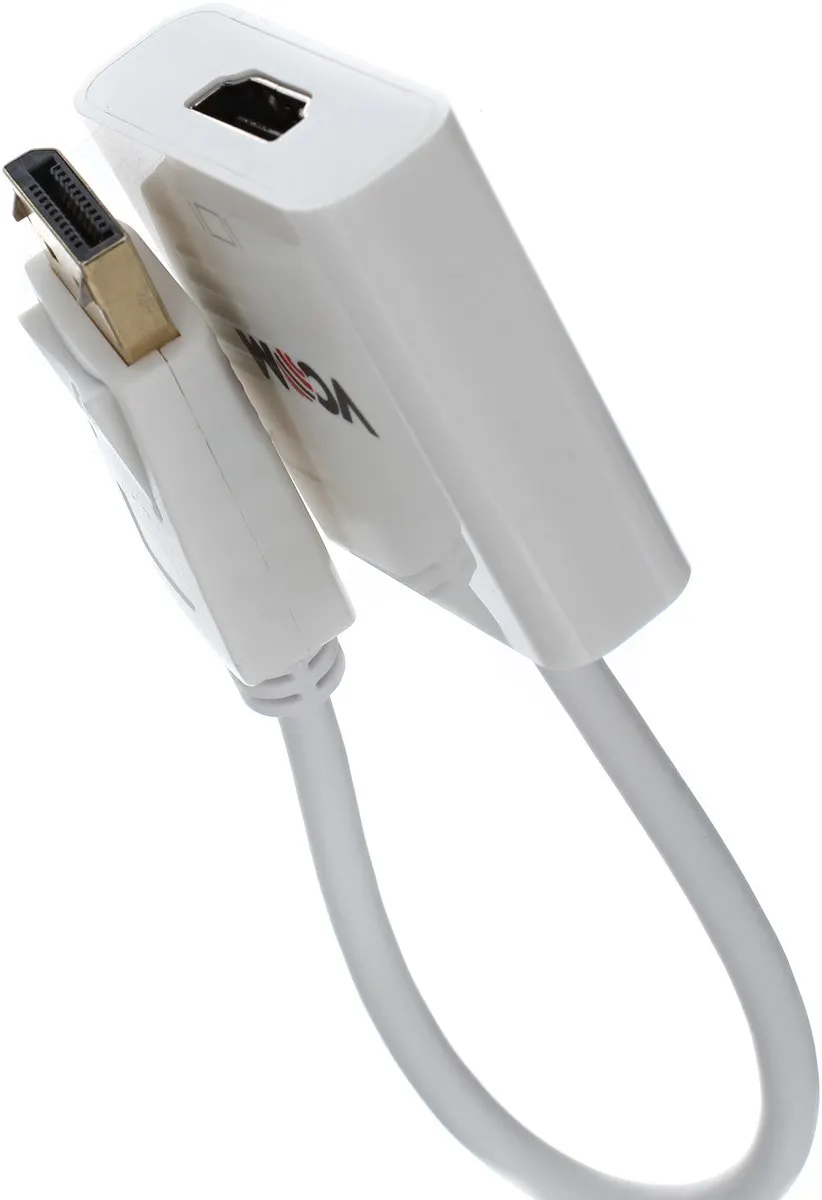 Кабель-адаптер VCOM CG553, DisplayPort → HDMI, 0,1 м, Full HD, фото 2