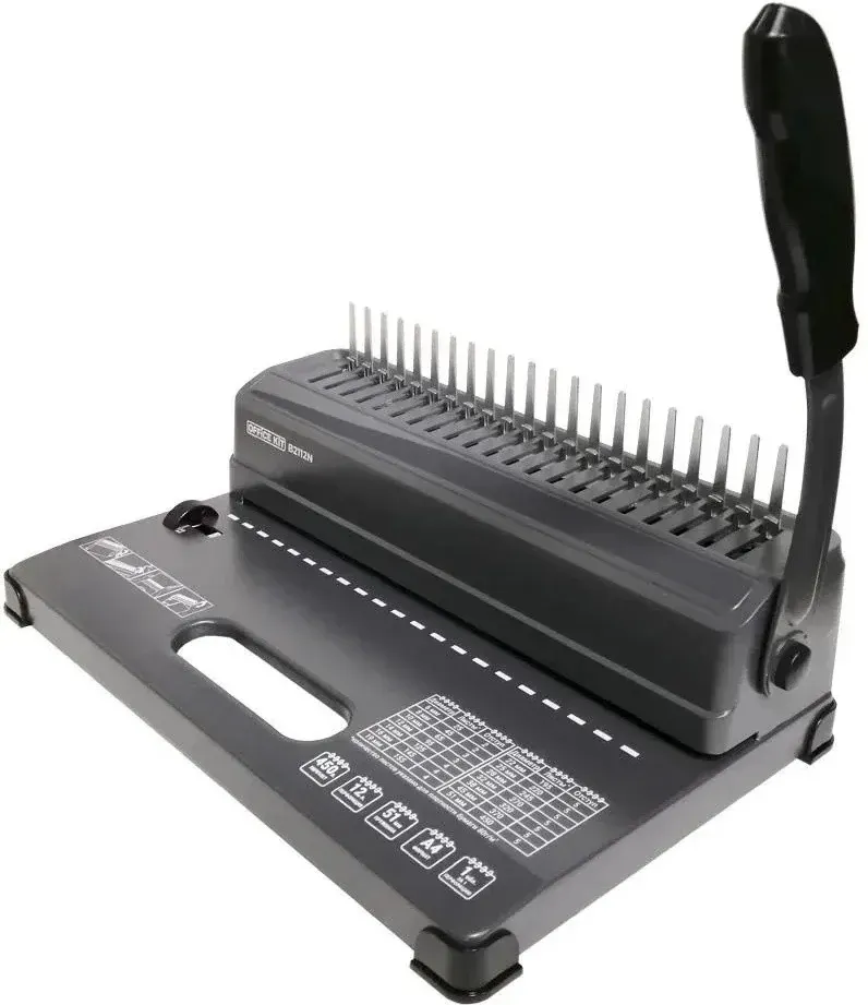 Переплетчик Office Kit B2112N, A4/A5, пластиковая пружина, 12/450 листов, фото 2