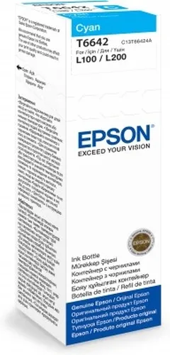 Чернила Epson 664 C13T66424A, голубые, 70 мл, для серии L, фото 2