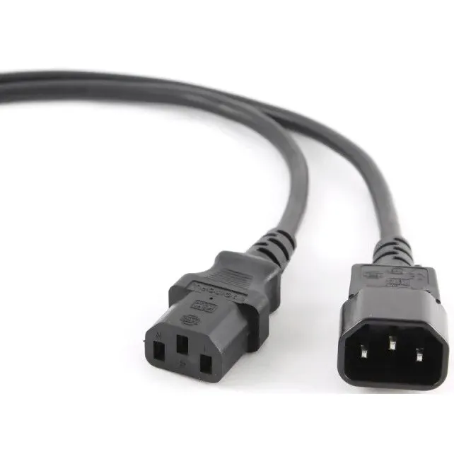 Кабель питания Wize CAC6-C13-C14-1.8M, IEC-320 C13 → C14, 6 А, 1.8 м, черный, фото 2