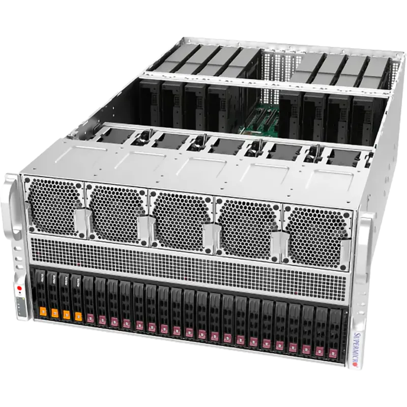 Сервер SuperMicro AS-5126GS-TNRT, 5U, 2×Socket SP5, до 8 GPU, 2×10GbE, фото 2