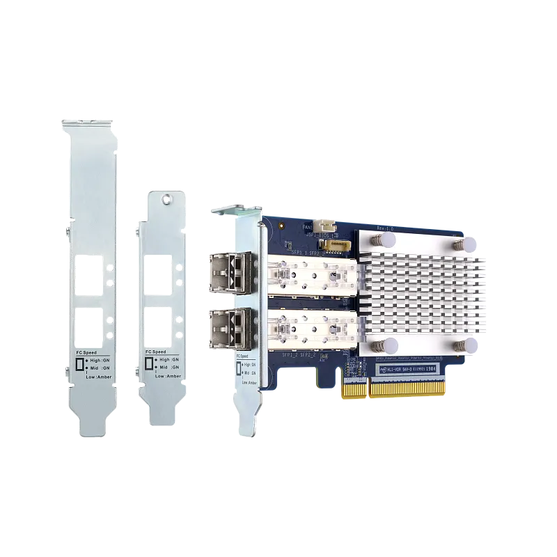 Сетевой адаптер QNAP QXP-32G2FC, 2x32 Гбит/с Fibre Channel, PCIe Gen3 x8, фото 2