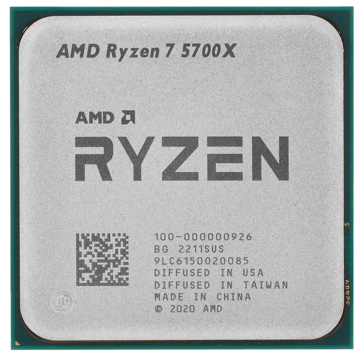 Процессор AMD Ryzen 7 5700X OEM, AM4, 8 ядер/16 потоков, 3.4–4.6 ГГц, 65 Вт
