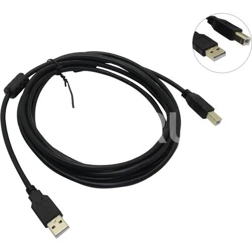 Кабель Defender USB04-10 PRO, USB 2.0 A–B, 3 м, 2 ферритовых фильтра, фото 2