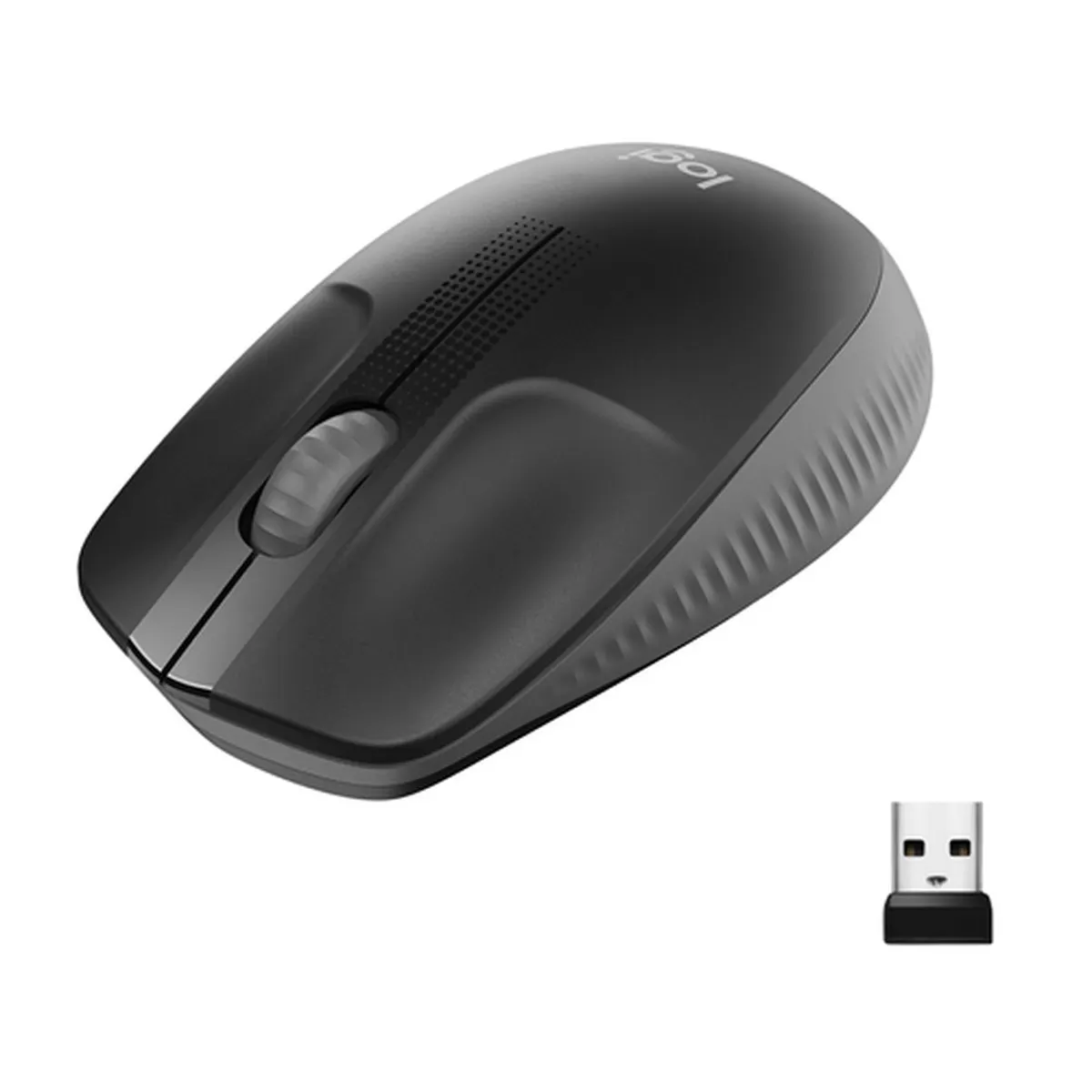 Мышь Logitech M190 Charcoal, беспроводная, оптическая, 1000 DPI