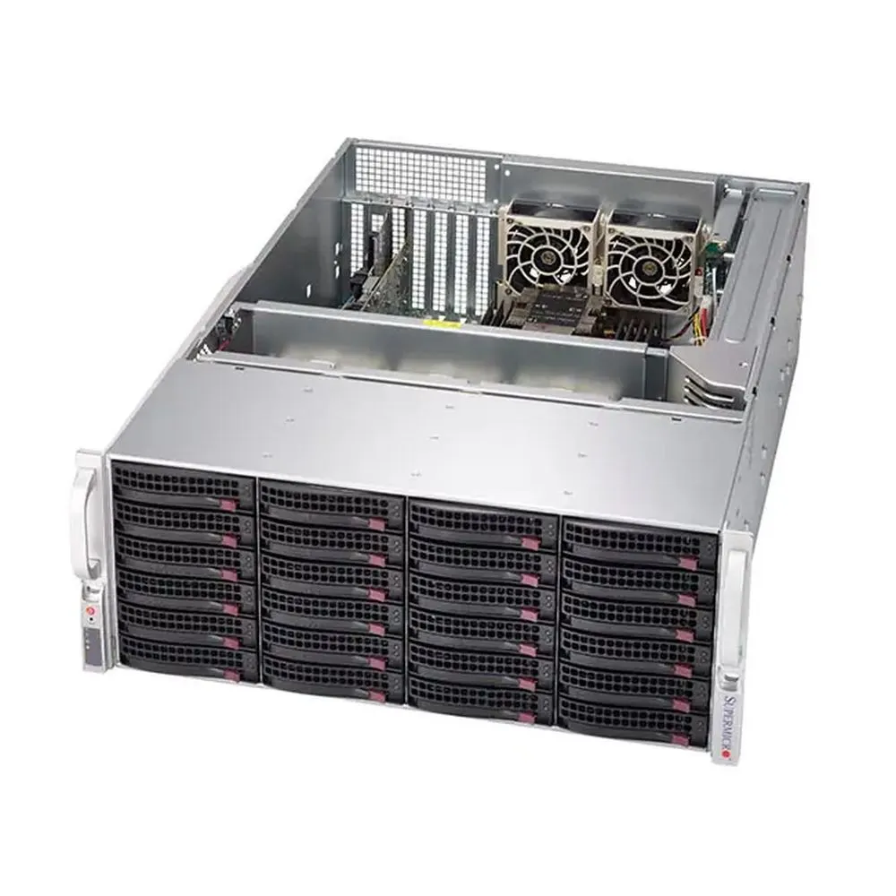 Серверная платформа SuperMicro SSG-6049P-E1CR24H, 4U, 2×LGA3647, 24×3.5" SAS/SATA, 2×1200 Вт, фото 2