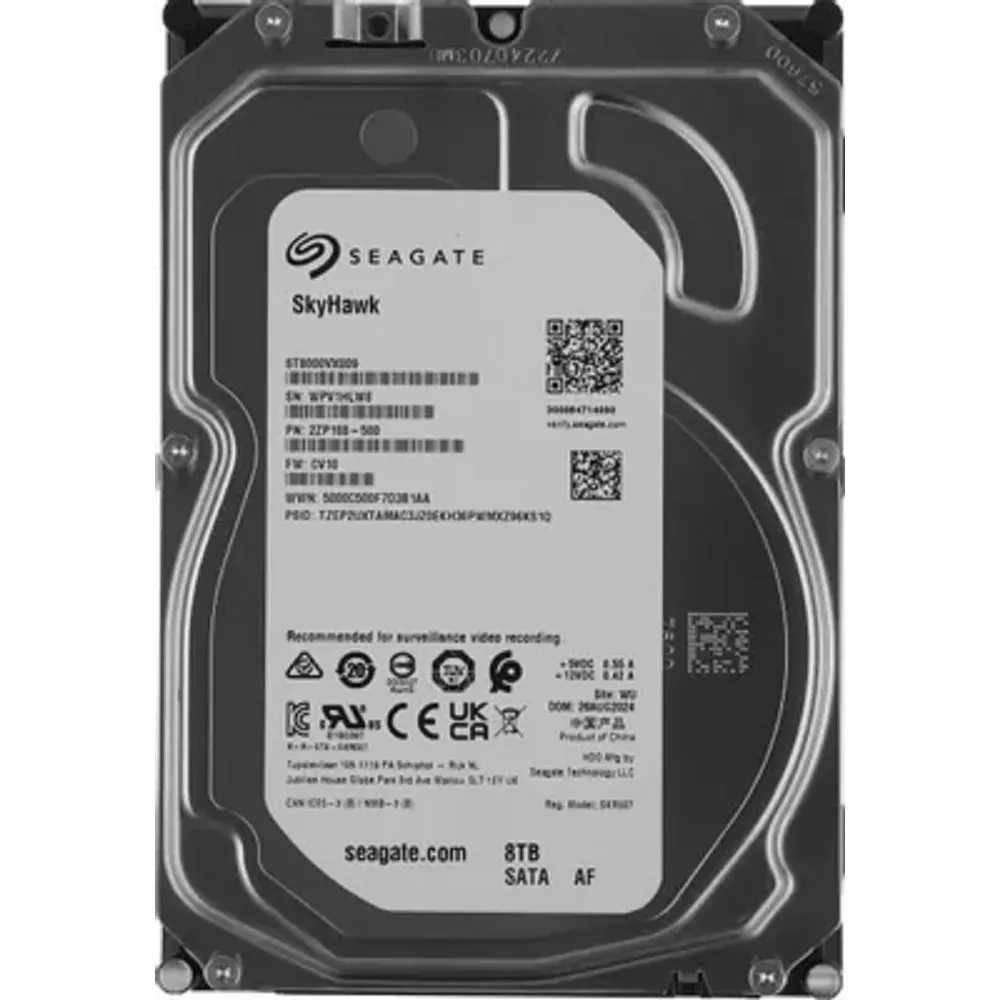 Жесткий диск Seagate SkyHawk ST8000VX009, 8 ТБ, 3.5" SATA III, 5400 об/мин, 256 МБ, фото 2