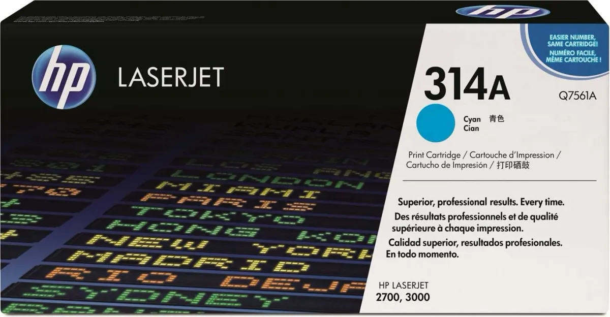 Картридж HP Q7561A (№314A), голубой, для HP Color LaserJet 2700/3000, фото 2