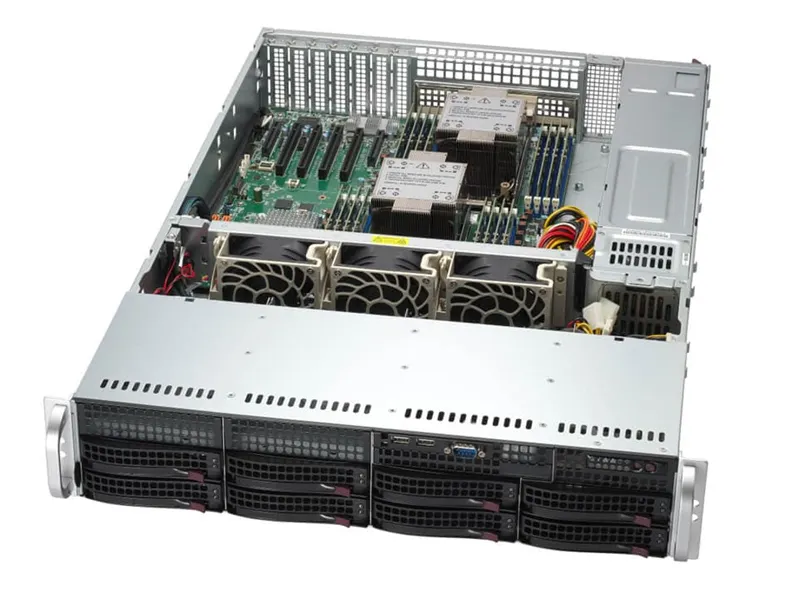 Сервер Supermicro SYS-621P-TRT, 2U Rack, 2×Xeon Silver 4514Y, 64 ГБ DDR5, 480 ГБ SSD, фото 2