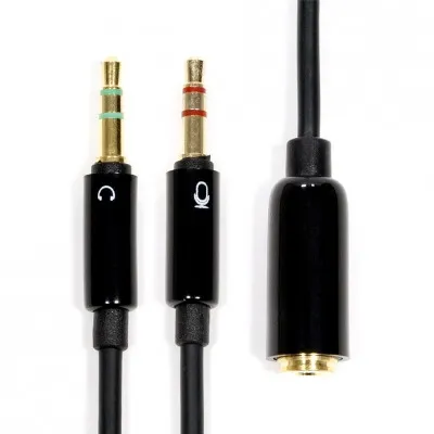 Аудиоразветвитель PROLINK PB162-0200, 3.5 мм Jack TRRS 4-pin (F) → 2x3.5 мм Jack TRS (M), 2 м, фото 2