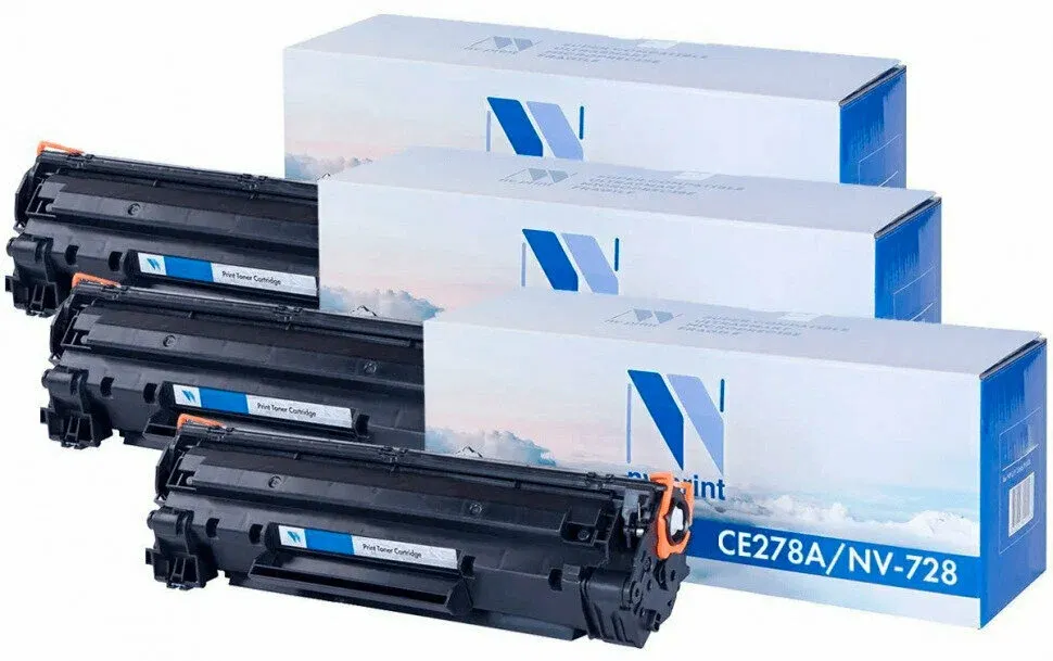 Картридж тонерный NV Print NV-CE278A/NV-728, чёрный, 2100 страниц, фото 2