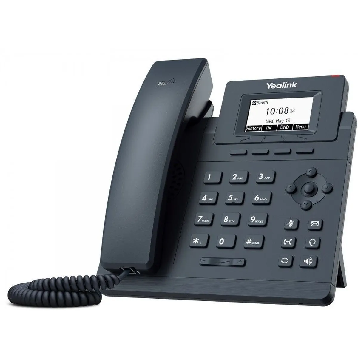 IP-телефон Yealink SIP-T30P, 1 SIP-аккаунт, 2.3" LCD, PoE, БП в комплекте